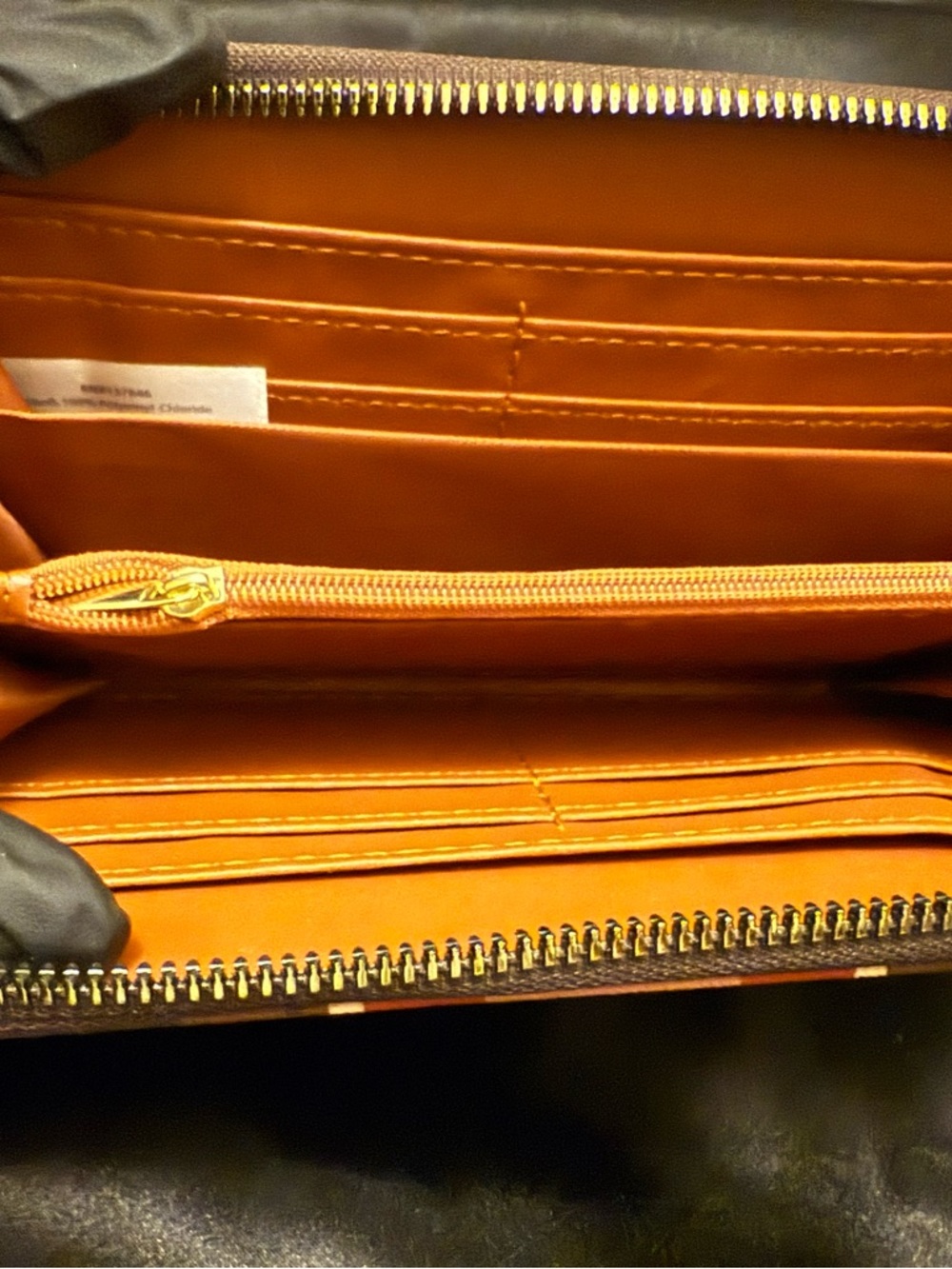 London Fog Tricolor Signature Zip Wallets in Brown, Gray, Blush - Picture 7 of 7